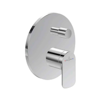 Baterie cadă-duș Villeroy&Boch, O.Novo, montaj încastrat, parte vizibilă, crom